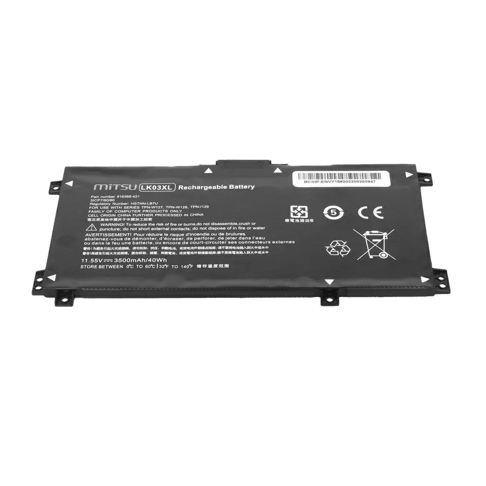 Bater&iacute;a compatible para port&aacute;til HP LK03XL 11.55V 3500mAh Mitsu