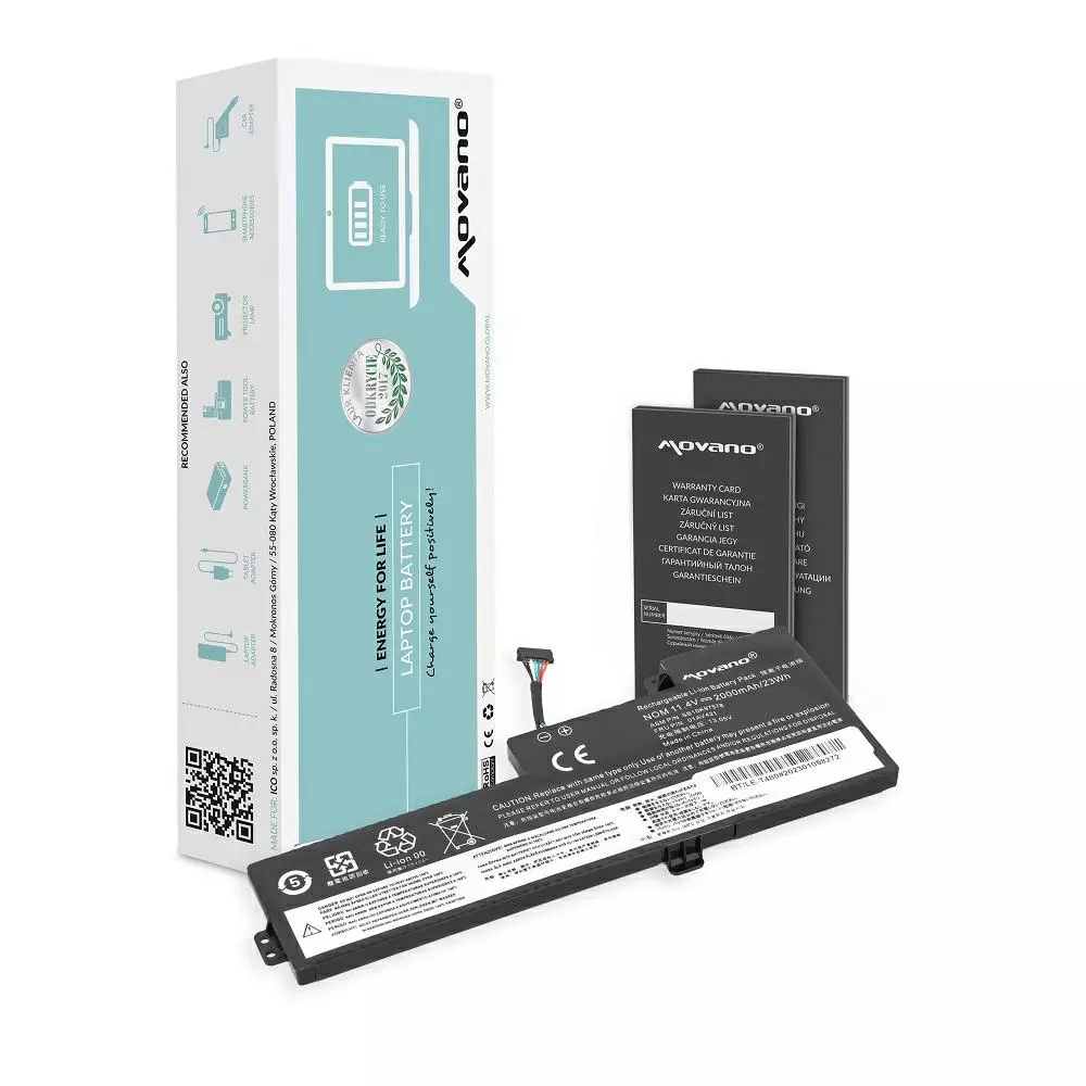 Bater&iacute;a compatible para port&aacute;til LENOVO T480 11.4v 2000 mAh Movano