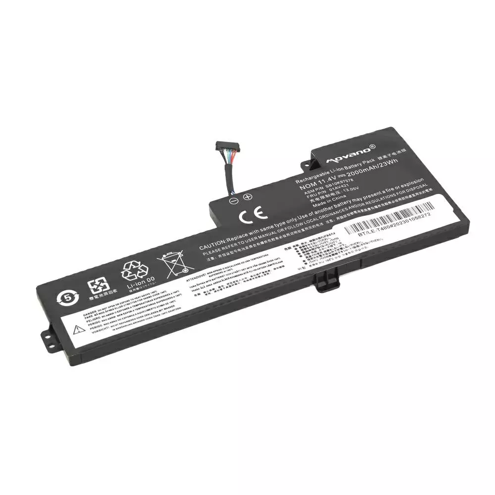 Bater&iacute;a compatible para port&aacute;til LENOVO T480 11.4v 2000 mAh Movano