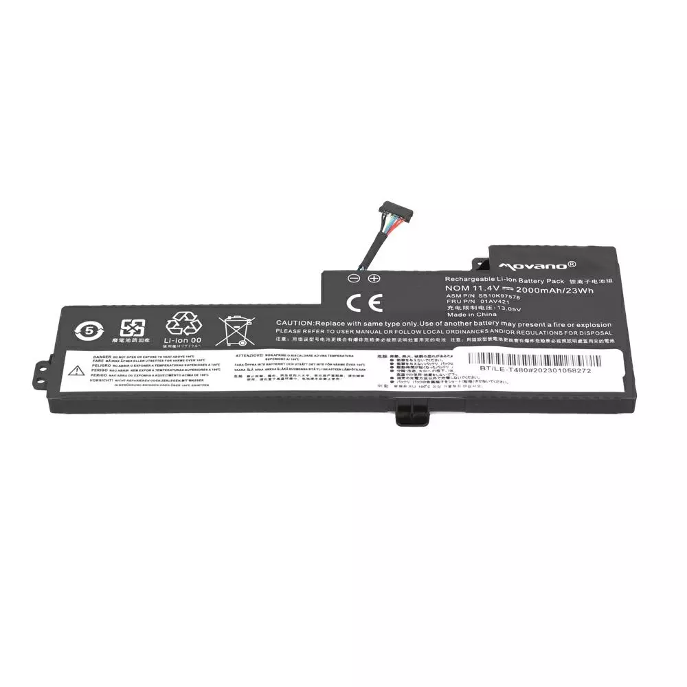 Bater&iacute;a compatible para port&aacute;til LENOVO T480 11.4v 2000 mAh Movano