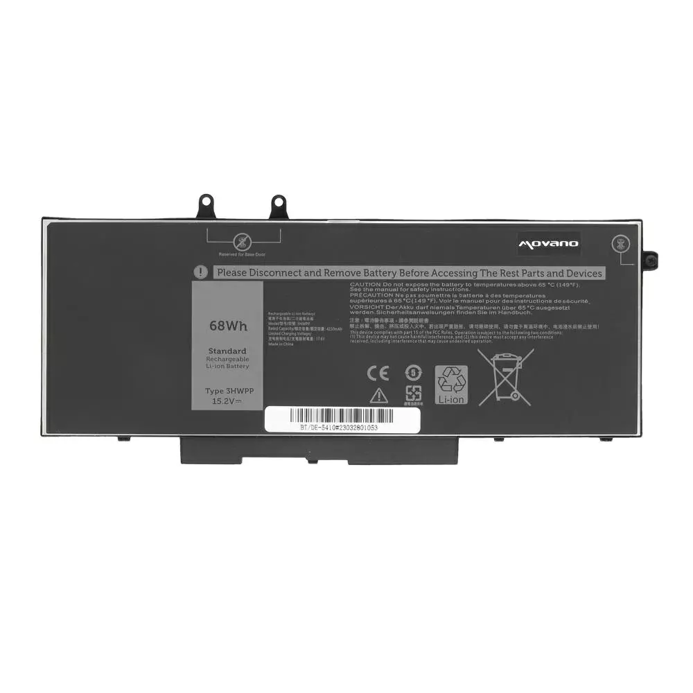 Bater&iacute;a compatible para port&aacute;til DELL 5410 15.2v 4250 mAh Movano