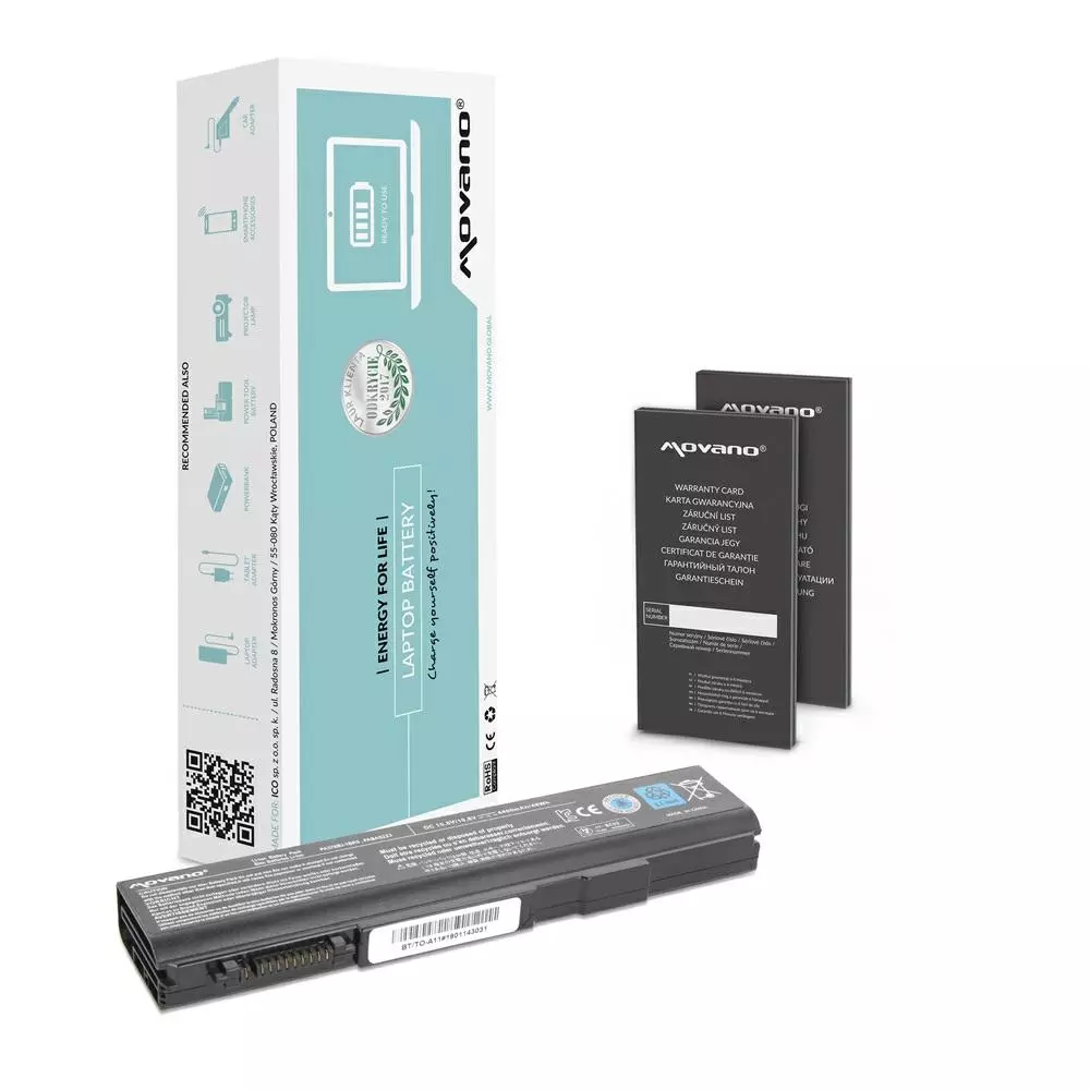 Bater&iacute;a compatible para port&aacute;til TOSHIBA PA3788U 10.8V 4400mAh Movano