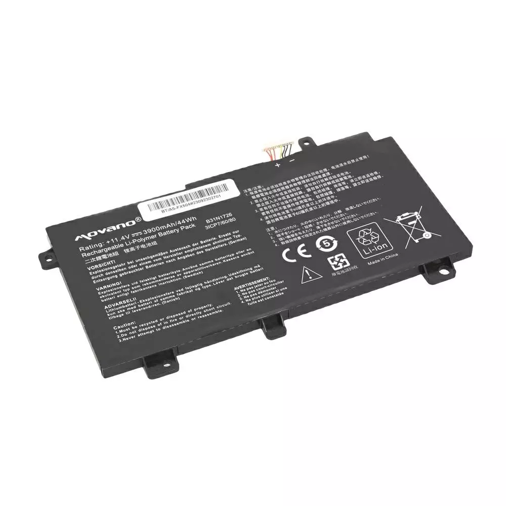 Bater&iacute;a compatible para port&aacute;til ASUS B31BN91 11.4V 3900mAh Movano