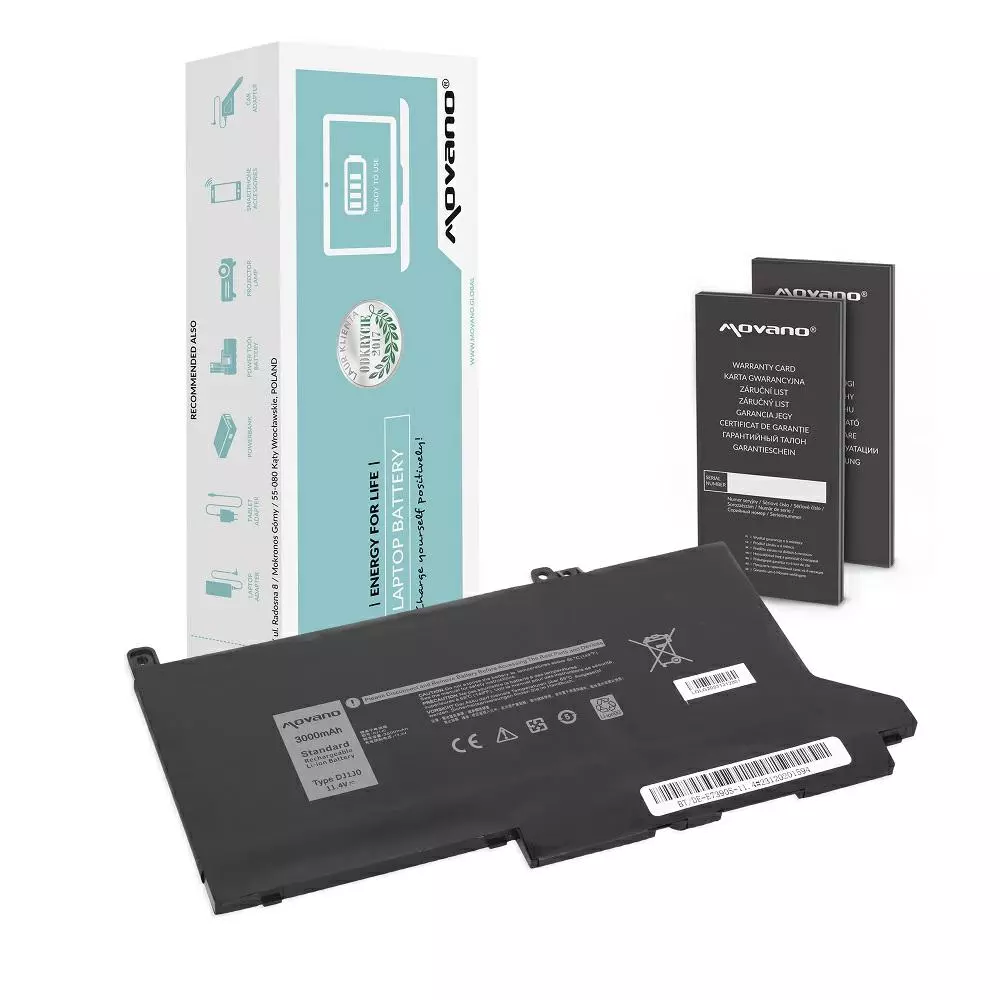 Bater&iacute;a compatible para port&aacute;til DELL 7280 11.4V 3000 mAh Movano