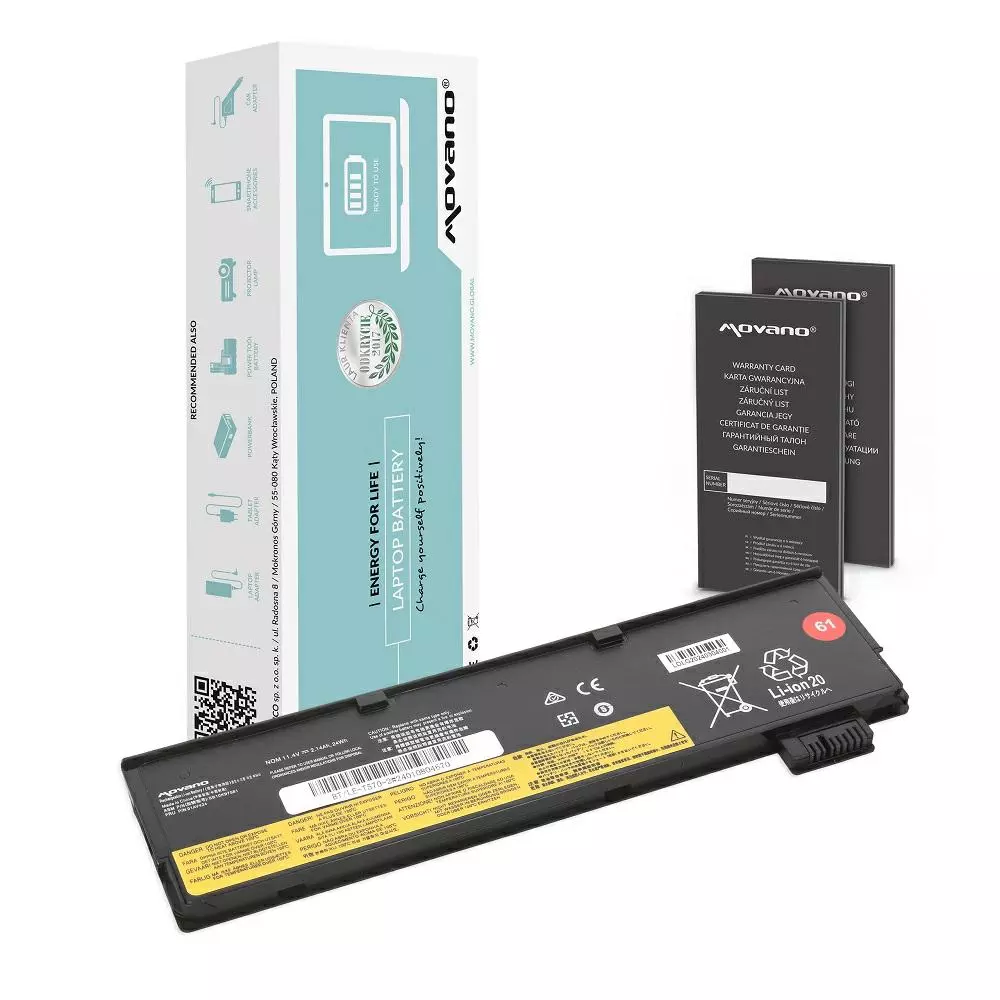 Bater&iacute;a compatible para port&aacute;til LENOVO T570 11.4v 2100 mAh Movano