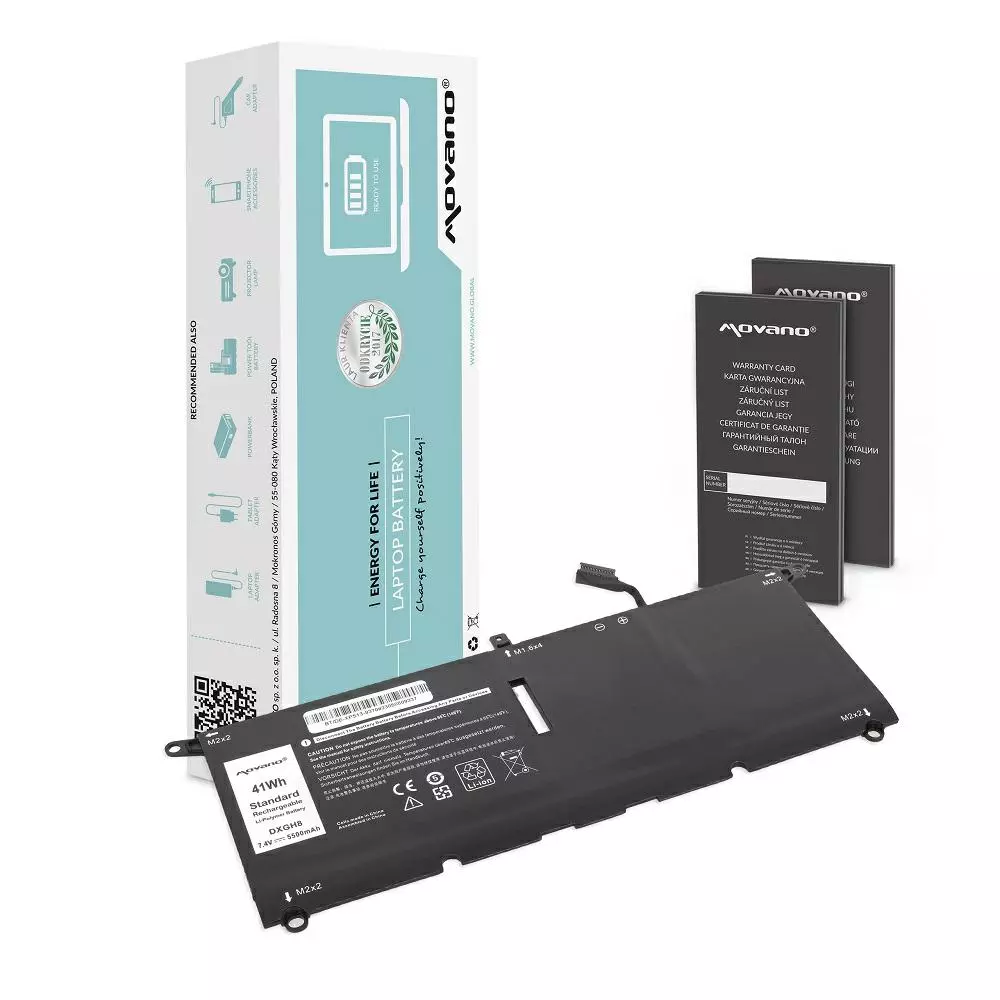 Bater&iacute;a compatible para port&aacute;til DELL 13 (9370) 7.4V 5500 mAh Movano