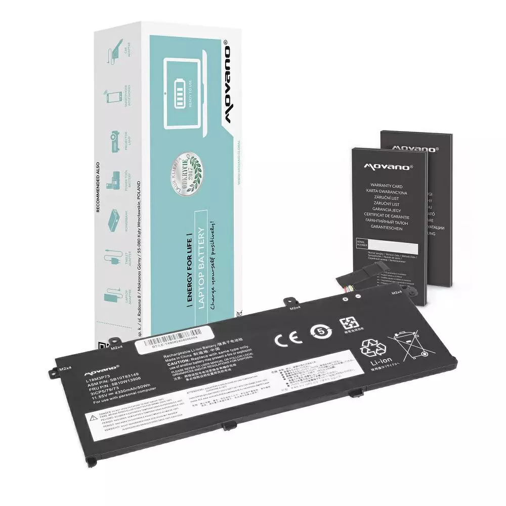 Bater&iacute;a compatible para port&aacute;til LENOVO T490 11.55v 4350 mAh Movano