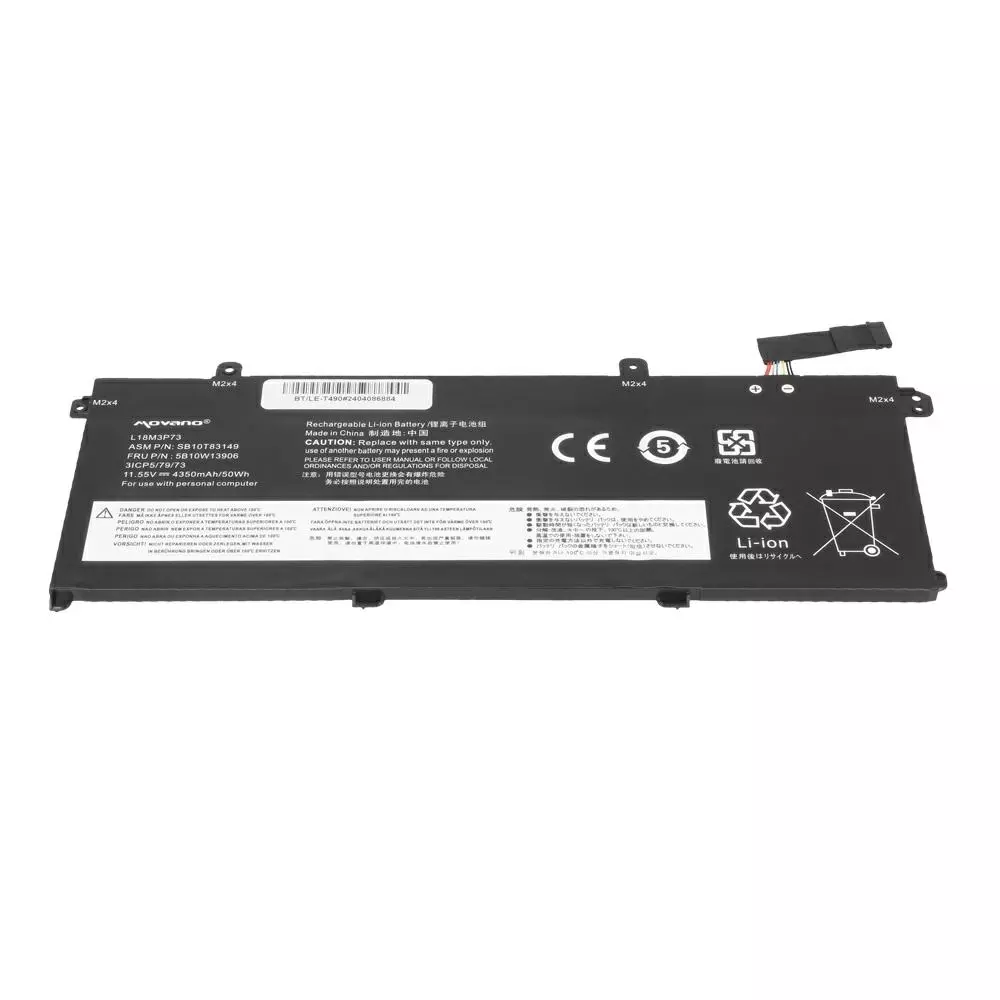 Bater&iacute;a compatible para port&aacute;til LENOVO T490 11.55v 4350 mAh Movano