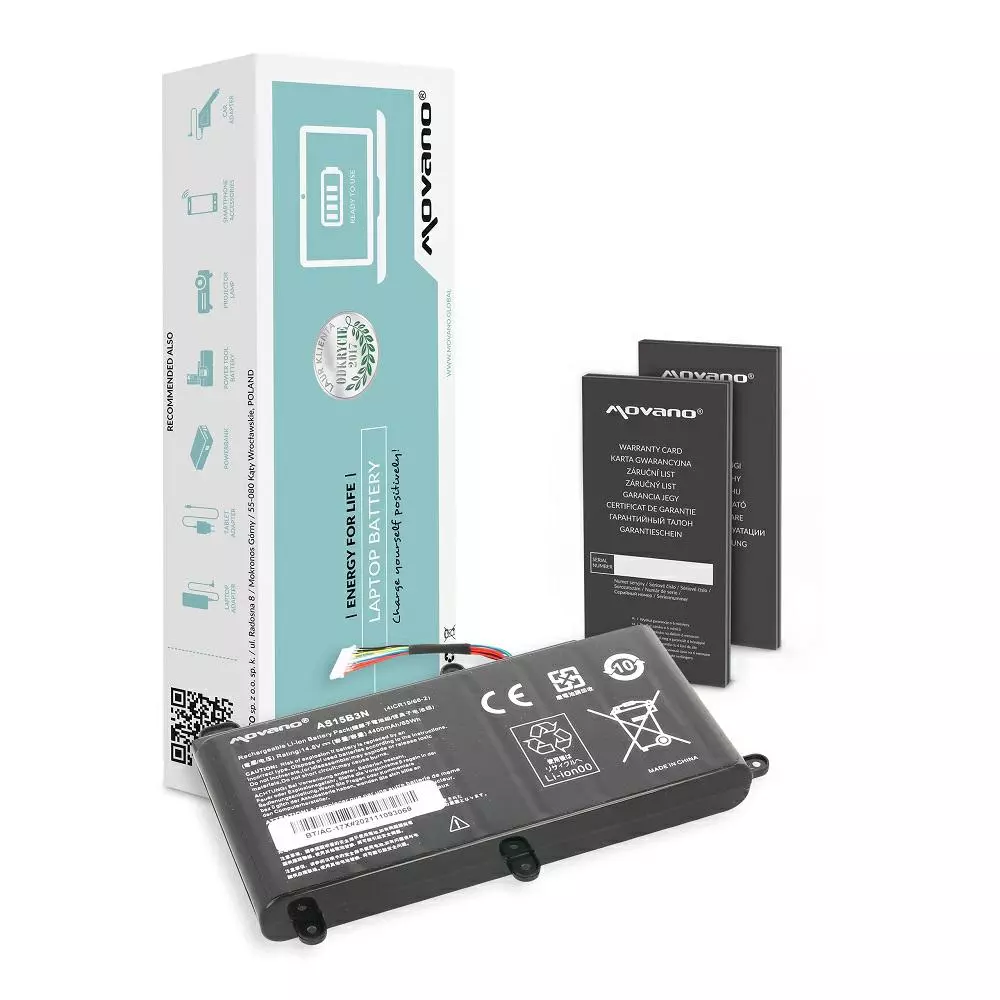 Bater&iacute;a compatible para port&aacute;til ACER AS15B3N 14.8V 4400mAh Movano