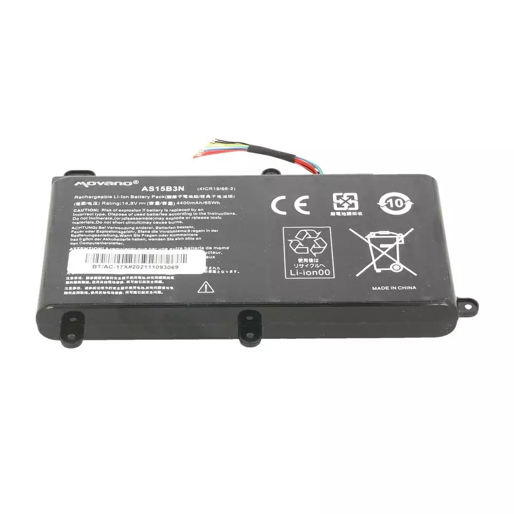 Bater&iacute;a compatible para port&aacute;til ACER AS15B3N 14.8V 4400mAh Movano