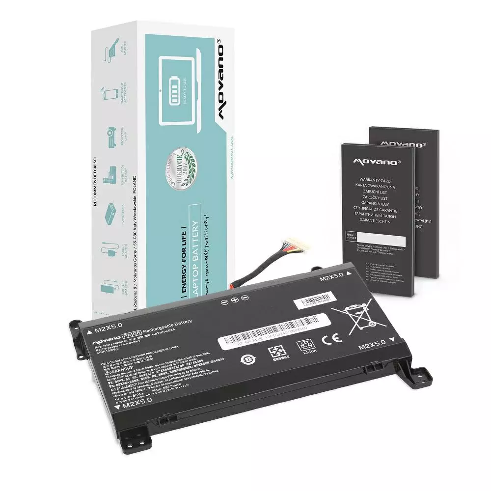 Bater&iacute;a compatible para port&aacute;til HP FM08 12 PIN 14.8V 5972mAh Movano
