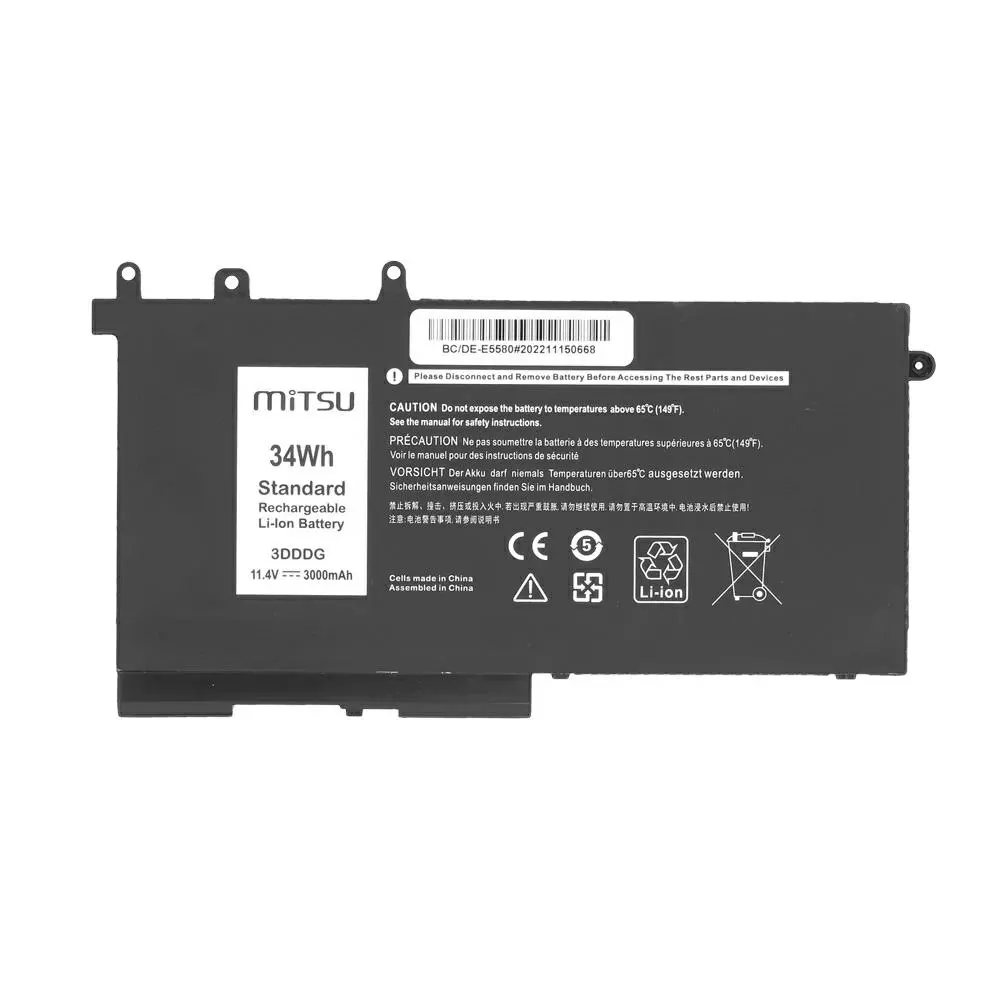 Bater&iacute;a compatible para port&aacute;til DELL Latitude E5280 11.4V 3000 mAh Mitsu