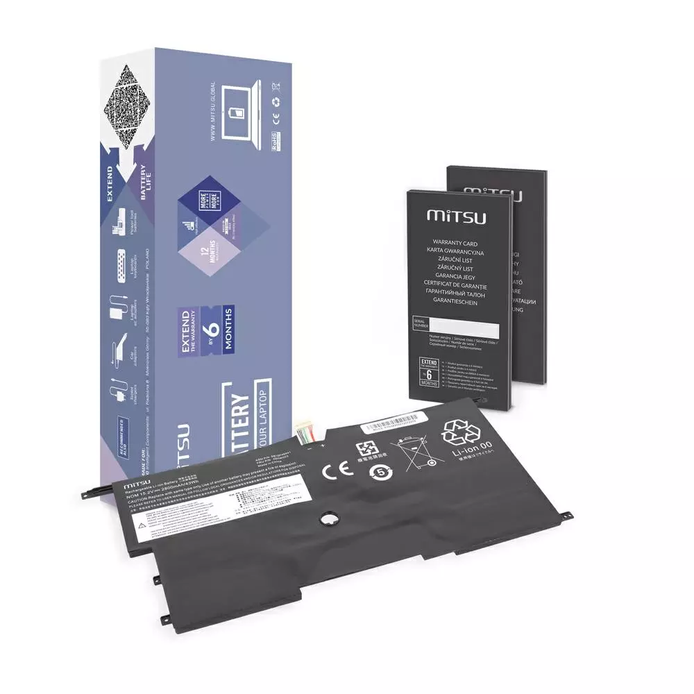 Bater&iacute;a compatible para port&aacute;til LENOVO X1 Carbon gen2/3 15.2v 2800 mAh Mitsu