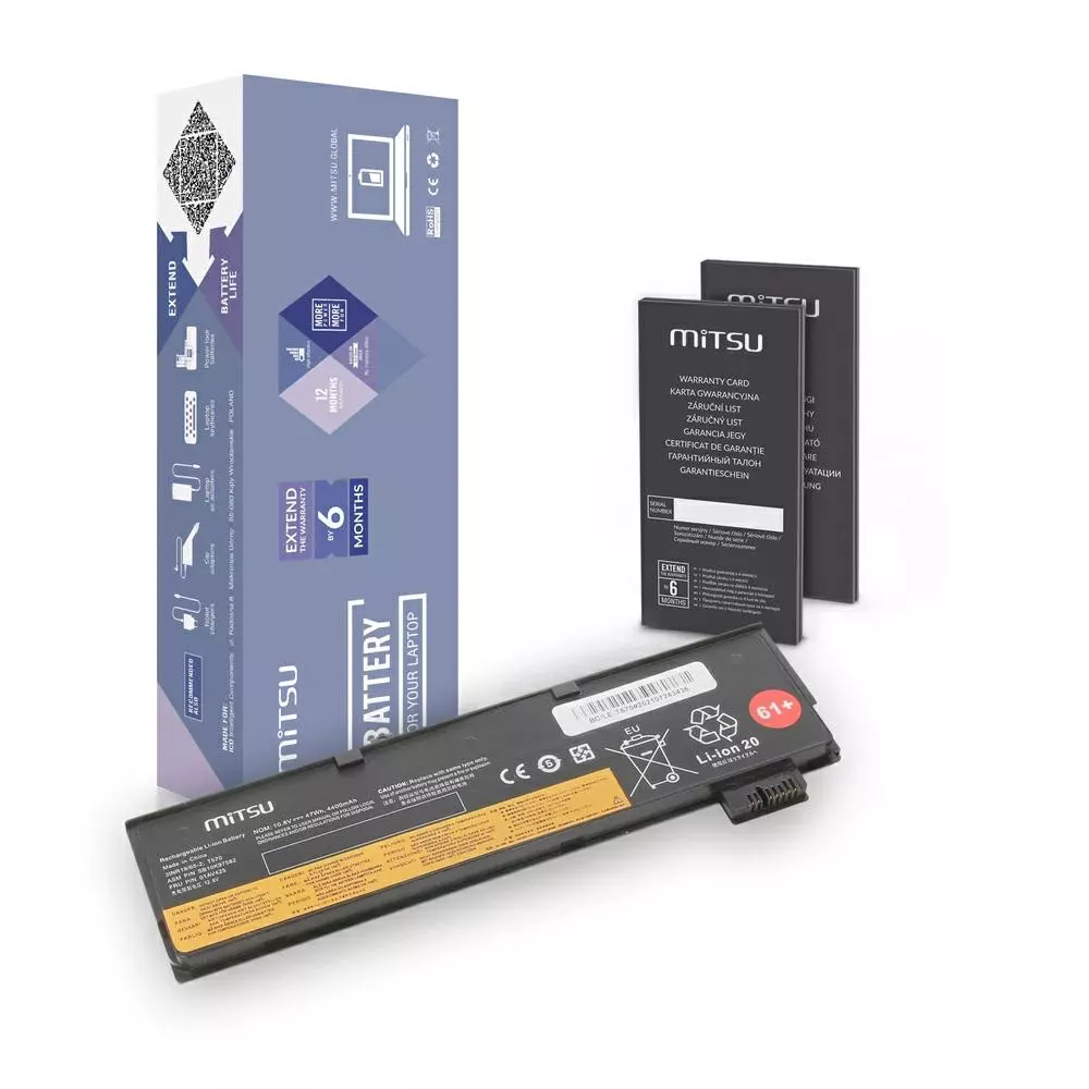 Bater&iacute;a compatible para port&aacute;til LENOVO T470 / T570 10.8v 4400 mAh Mitsu