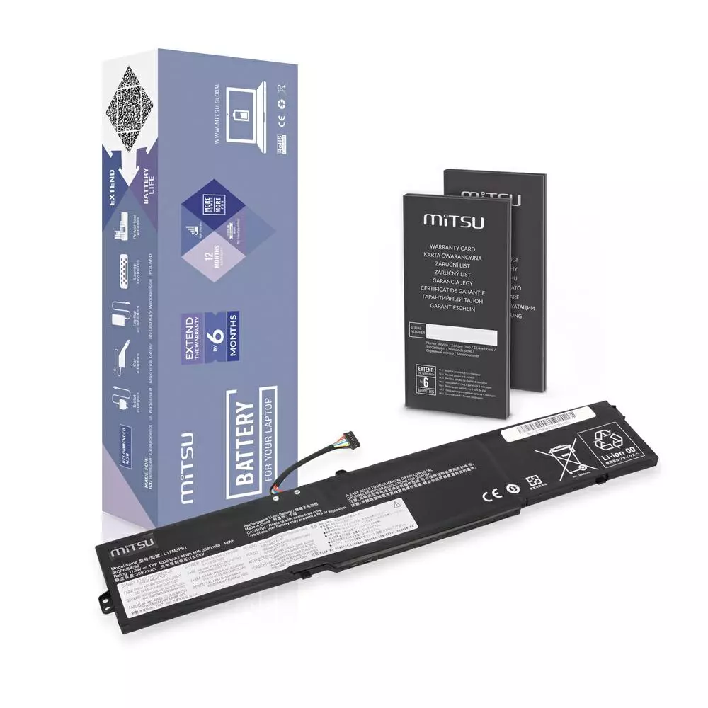 Bater&iacute;a compatible para port&aacute;til LENOVO L17C3PB0 11.34v 4400 mAh Mitsu