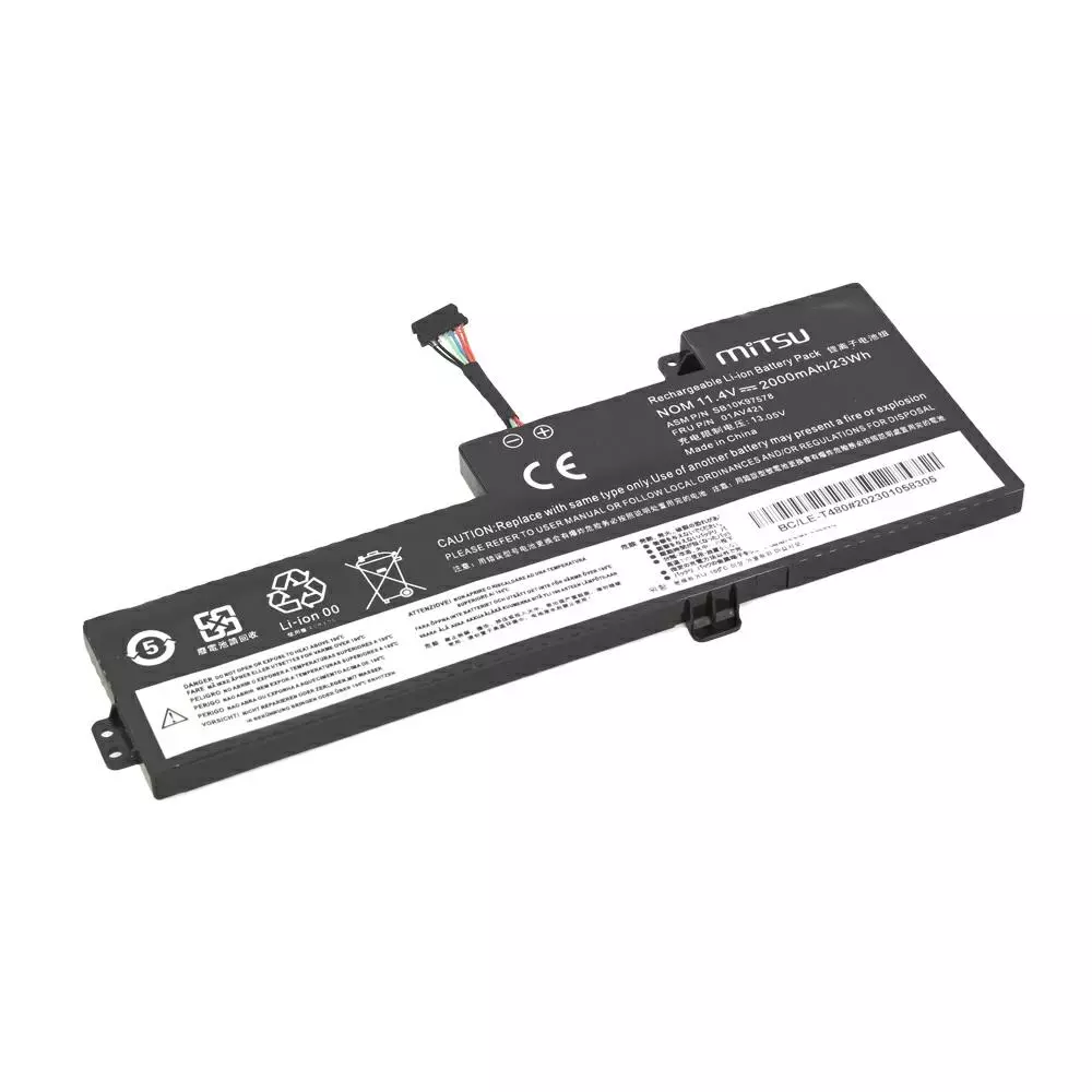 Bater&iacute;a compatible para port&aacute;til LENOVO T480 11.4v 2000 mAh Mitsu