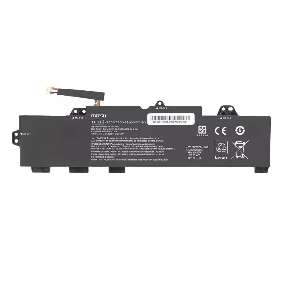 Bater&iacute;a compatible para port&aacute;til HP TT03XL 11.1V 4400mAh Mitsu