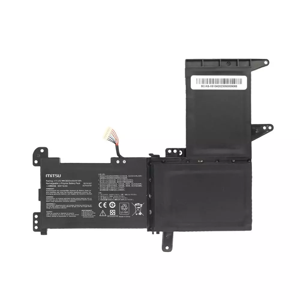 Bater&iacute;a compatible para port&aacute;til ASUS B31N1637 11.4V 3600mAh Mitsu