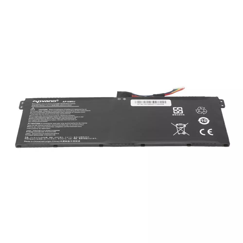 Bater&iacute;a compatible para port&aacute;til ACER AP16M5J 7.4V 4800 mAh Movano