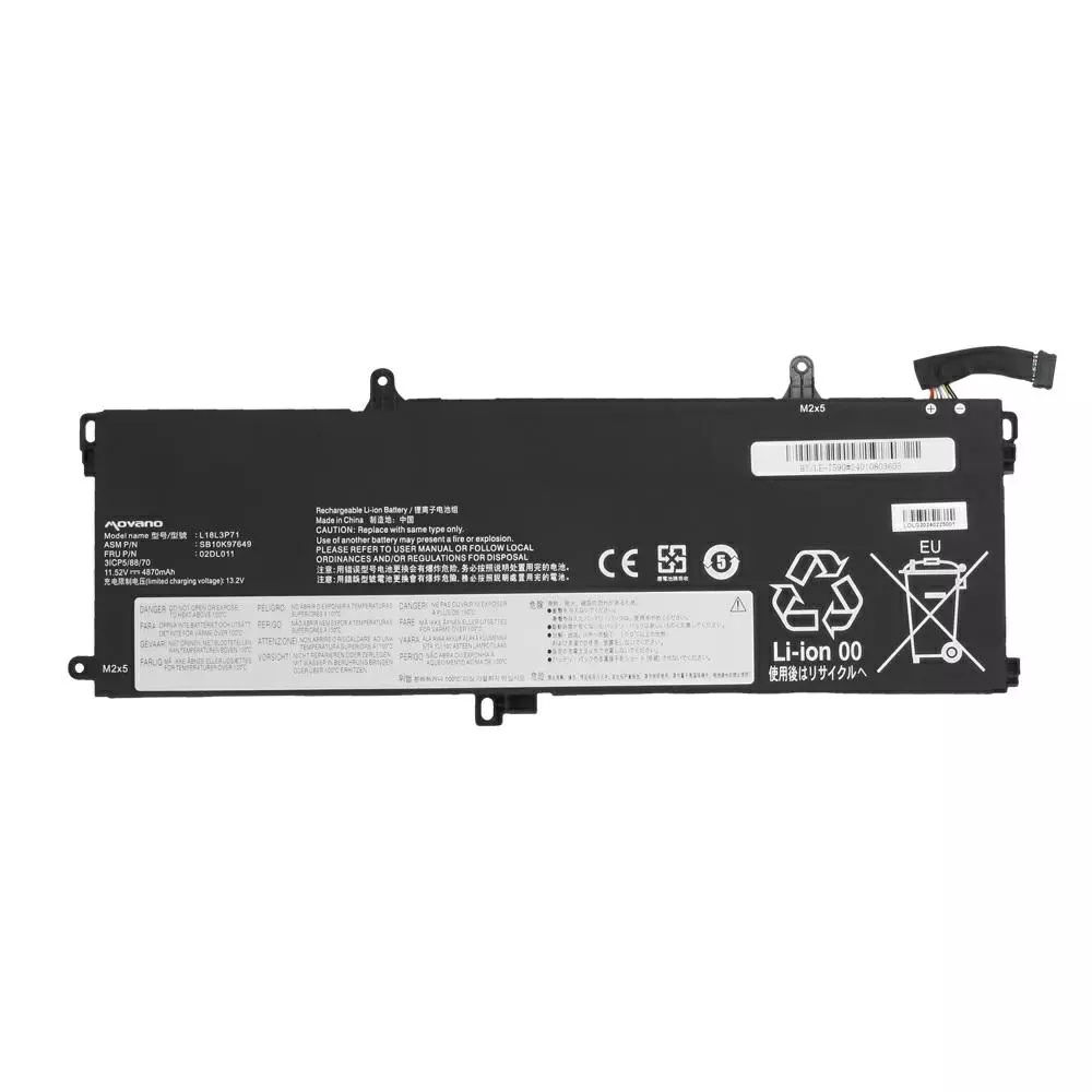 Bater&iacute;a compatible para port&aacute;til LENOVO L18L3P71 11.52V 4870mAh Movano