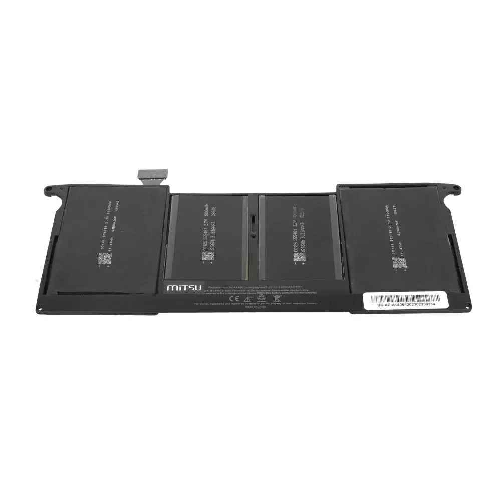 Bater&iacute;a compatible para port&aacute;til APPLE A1370 7.3V 5200mAh 38Wh Mitsu