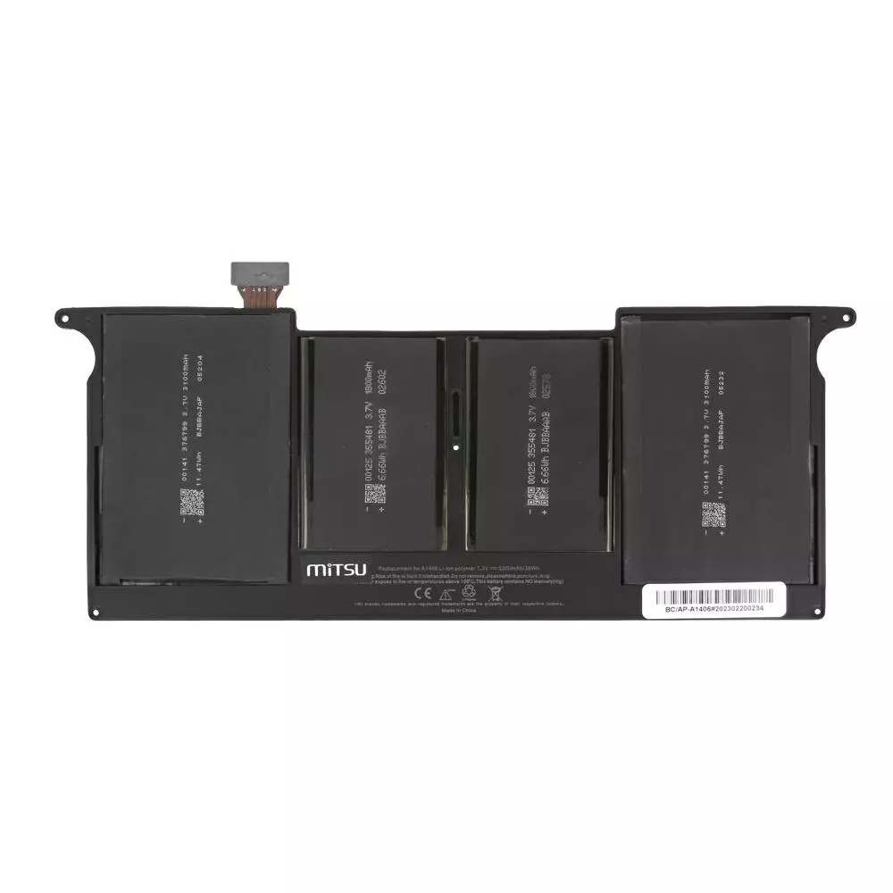 Bater&iacute;a compatible para port&aacute;til APPLE A1370 7.3V 5200mAh 38Wh Mitsu