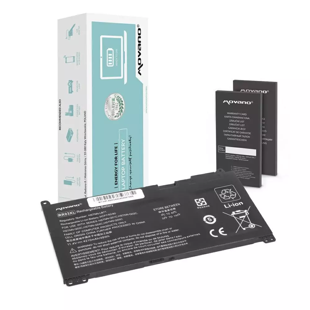 Bater&iacute;a compatible para port&aacute;til HP RR03XL 11.4V 4210mAh Movano