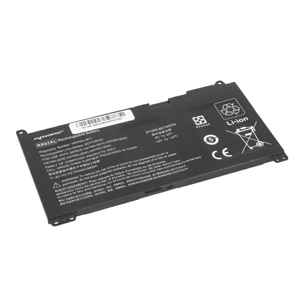 Bater&iacute;a compatible para port&aacute;til HP RR03XL 11.4V 4210mAh Movano