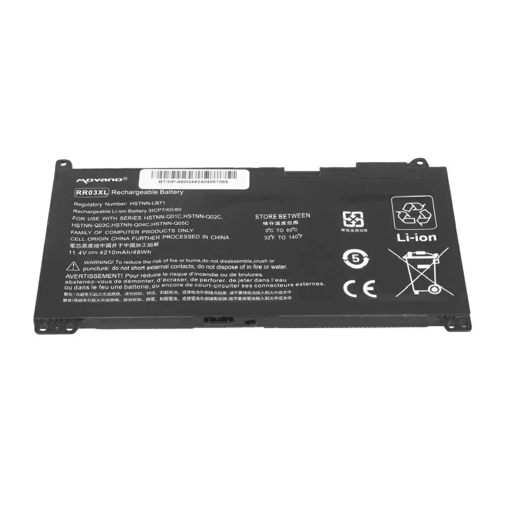 Bater&iacute;a compatible para port&aacute;til HP RR03XL 11.4V 4210mAh Movano