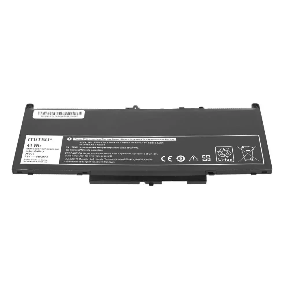 Bater&iacute;a compatible para port&aacute;til DELL Latitude E7270 7.6V 5800mAh Mitsu