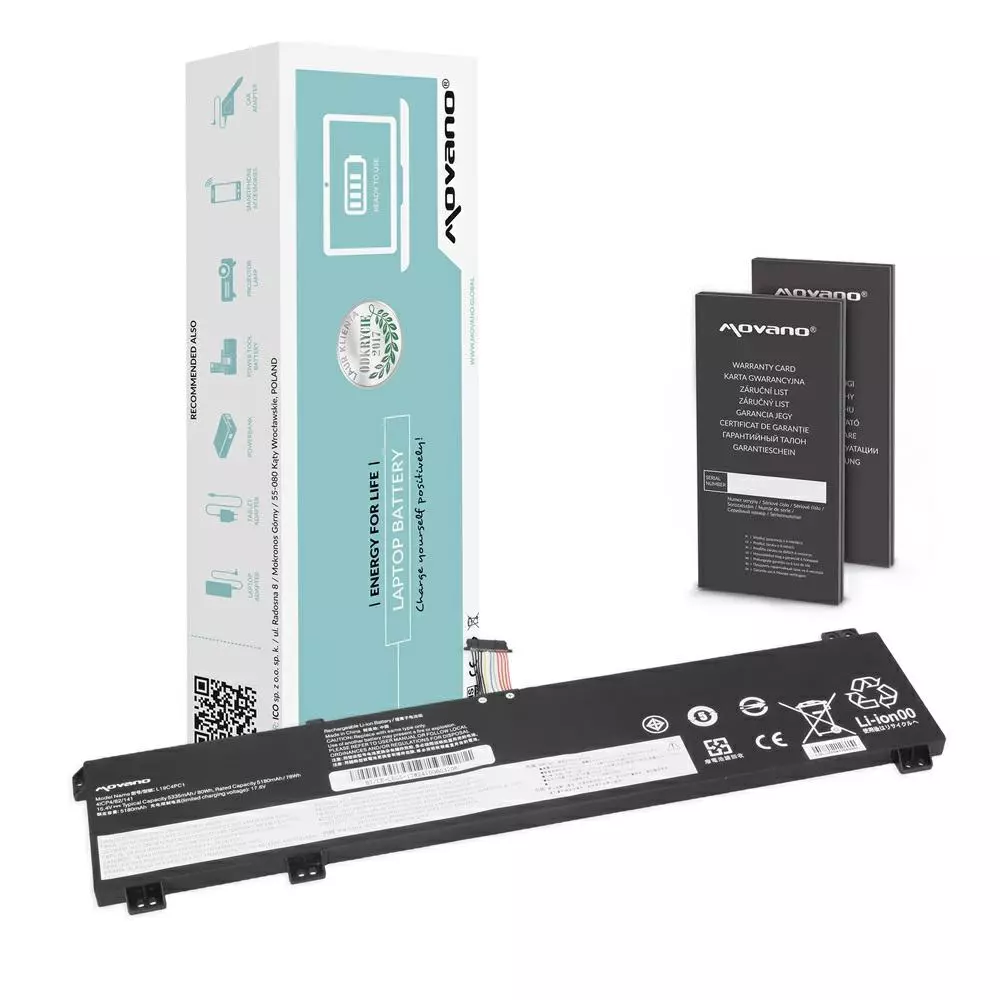 Bater&iacute;a compatible para port&aacute;til LENOVO L19C4PC1 15.4V 5180mAh Movano