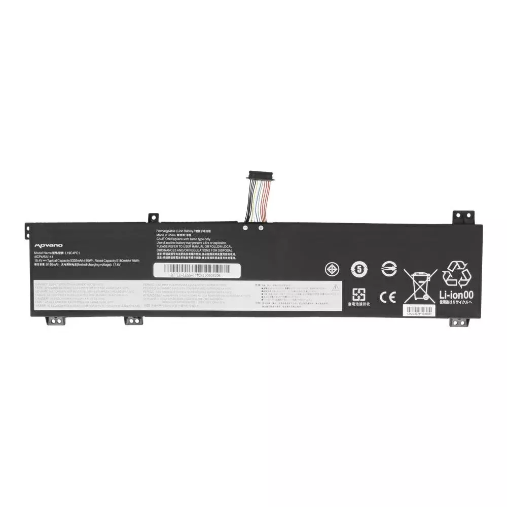 Bater&iacute;a compatible para port&aacute;til LENOVO L19C4PC1 15.4V 5180mAh Movano