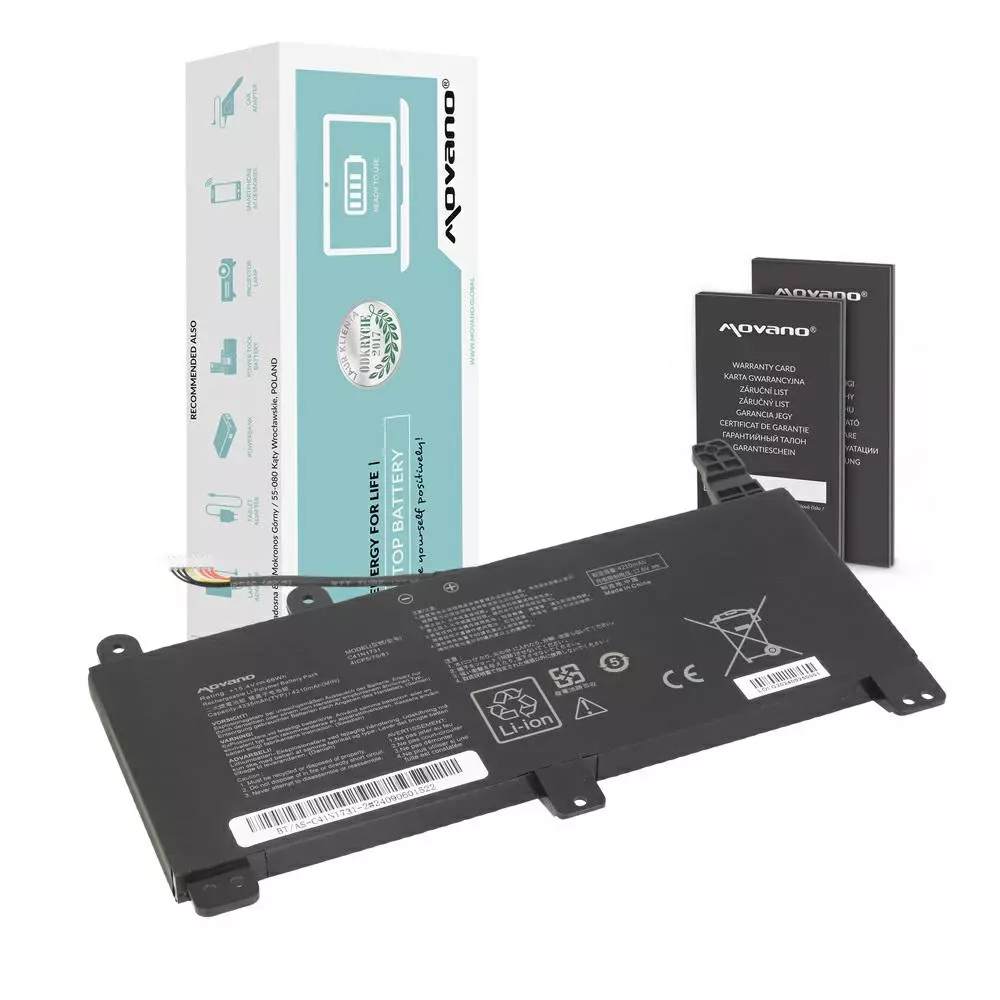 Bater&iacute;a compatible para port&aacute;til ASUS C41N1731-2 15.4V 4335mAh Movano