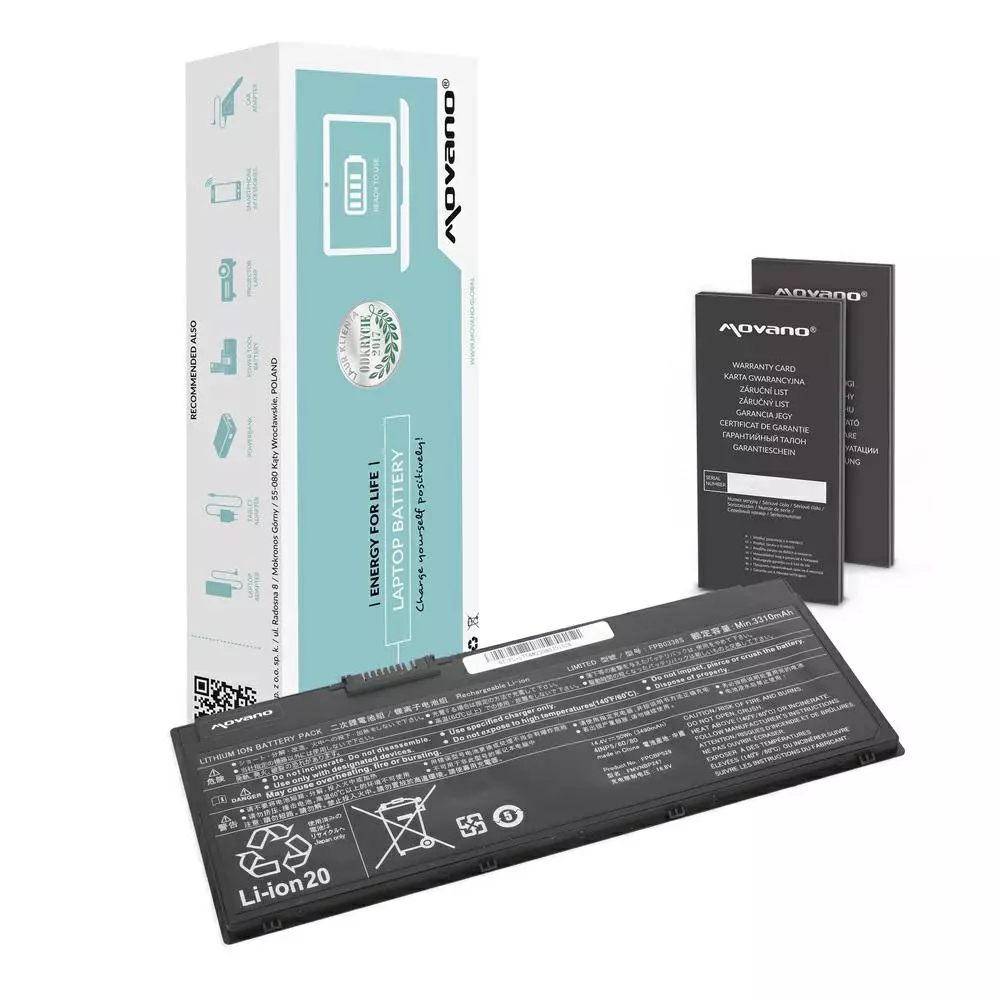 Bater&iacute;a compatible para port&aacute;til FUJITSU U758 14.4V 3490mAh Movano