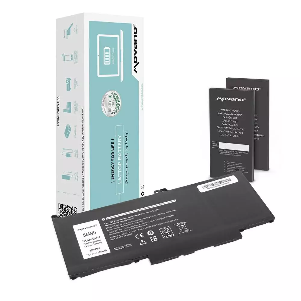Bater&iacute;a compatible para port&aacute;til DELL 7300 7.6v 7200 mAh Movano