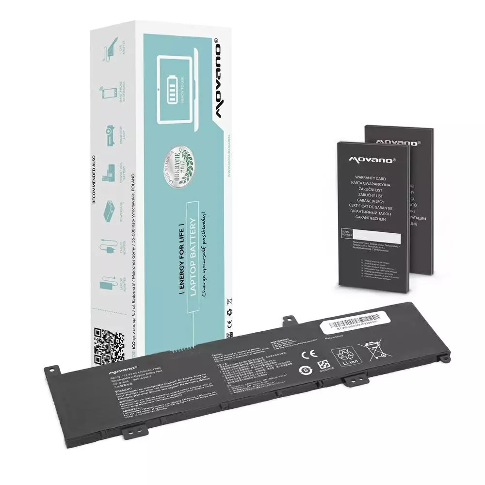 Bater&iacute;a compatible para port&aacute;til ASUS C31N1636 11.4V 4100mAh Movano