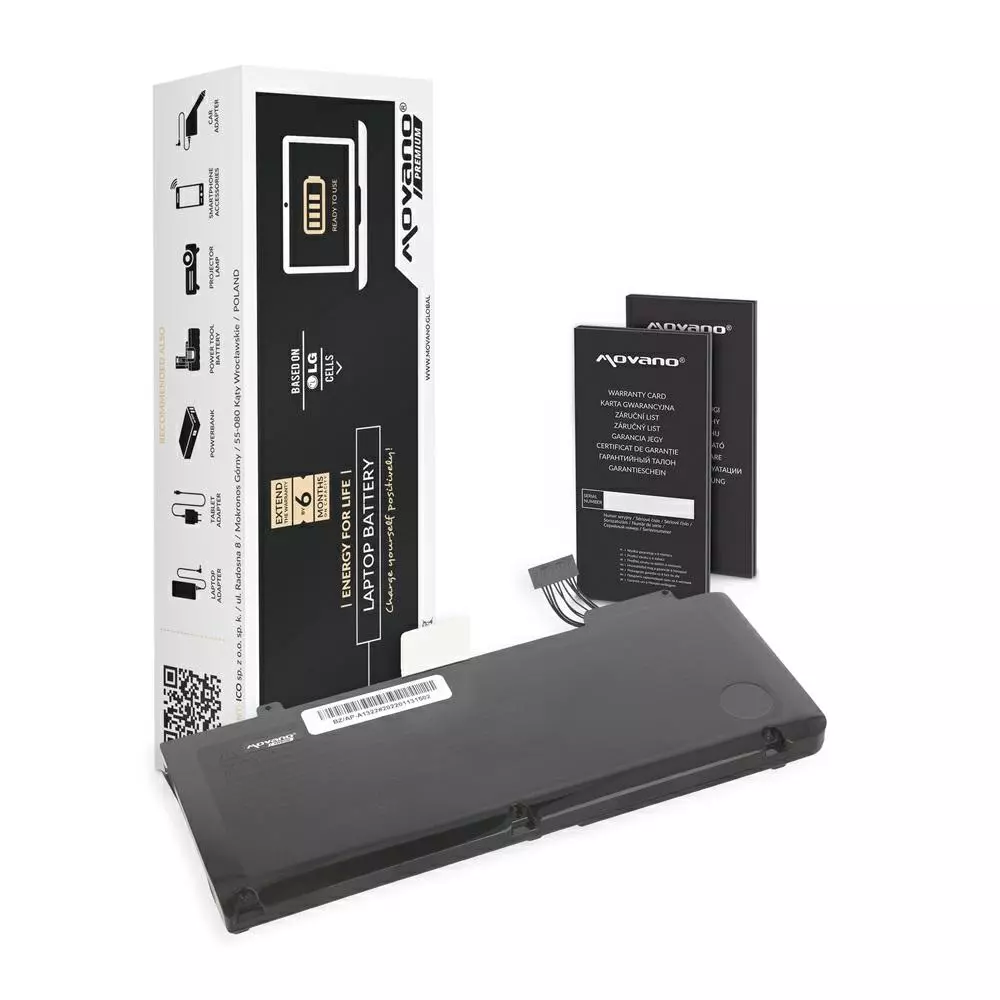 Bater&iacute;a compatible para port&aacute;til APPLE A1322, A1278 (2009/2010/2011) 10.95V 58Wh Movano Premium