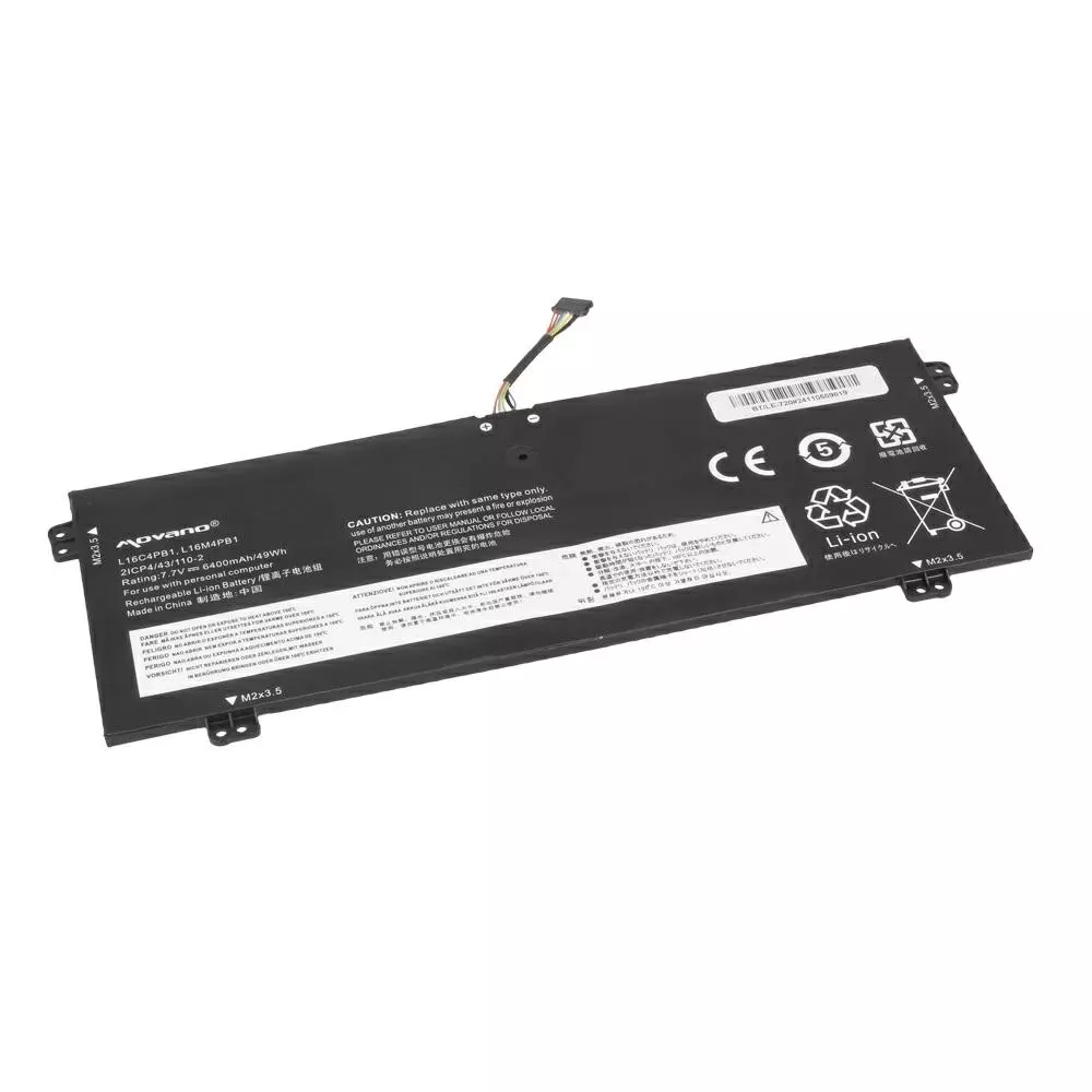 Bater&iacute;a compatible para port&aacute;til LENOVO L16C4PB1 7.7V 6400mAh Movano