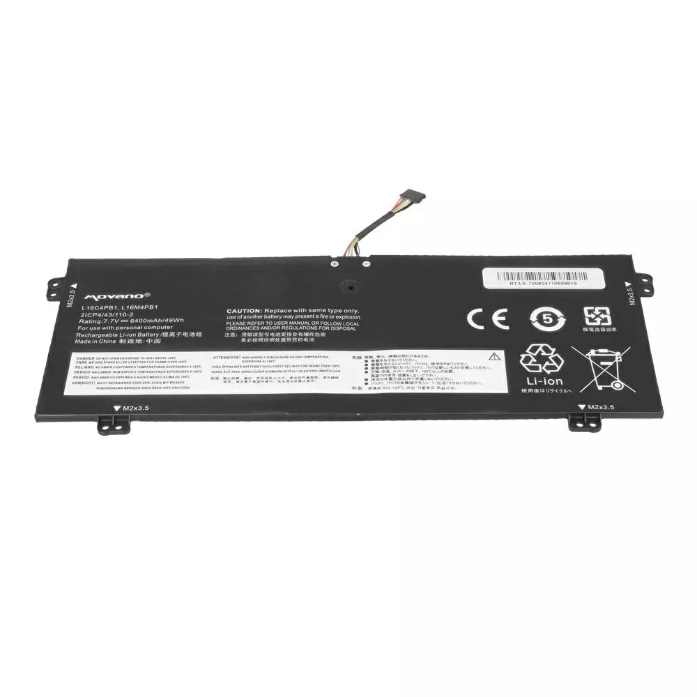 Bater&iacute;a compatible para port&aacute;til LENOVO L16C4PB1 7.7V 6400mAh Movano