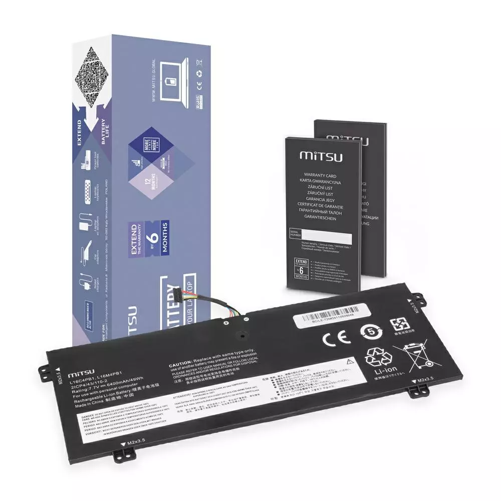 Bater&iacute;a compatible para port&aacute;til LENOVO L16C4PB1 7.7V 6400mAh Mitsu