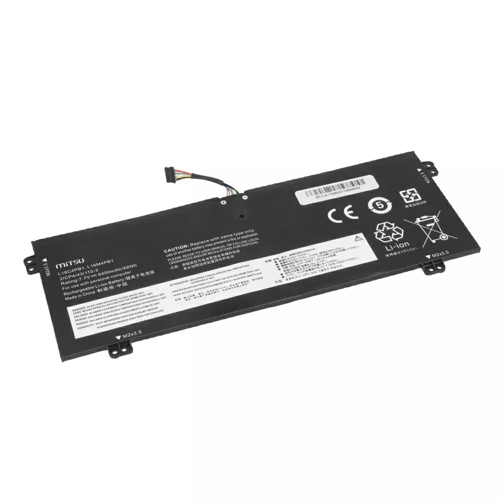 Bater&iacute;a compatible para port&aacute;til LENOVO L16C4PB1 7.7V 6400mAh Mitsu