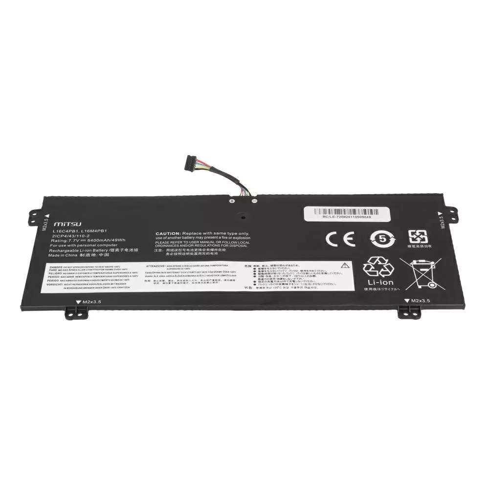 Bater&iacute;a compatible para port&aacute;til LENOVO L16C4PB1 7.7V 6400mAh Mitsu