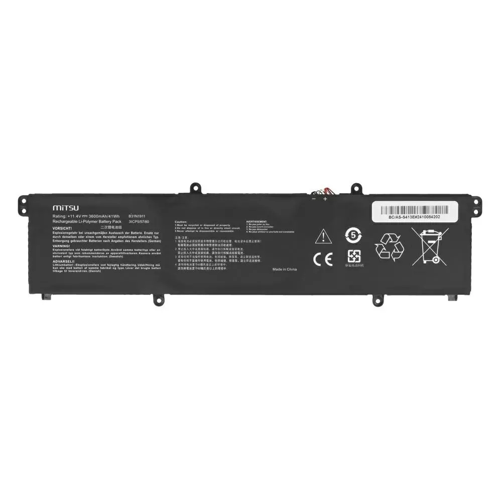 Bater&iacute;a compatible para port&aacute;til ASUS B31N1911 11.4V 3600mAh Mitsu