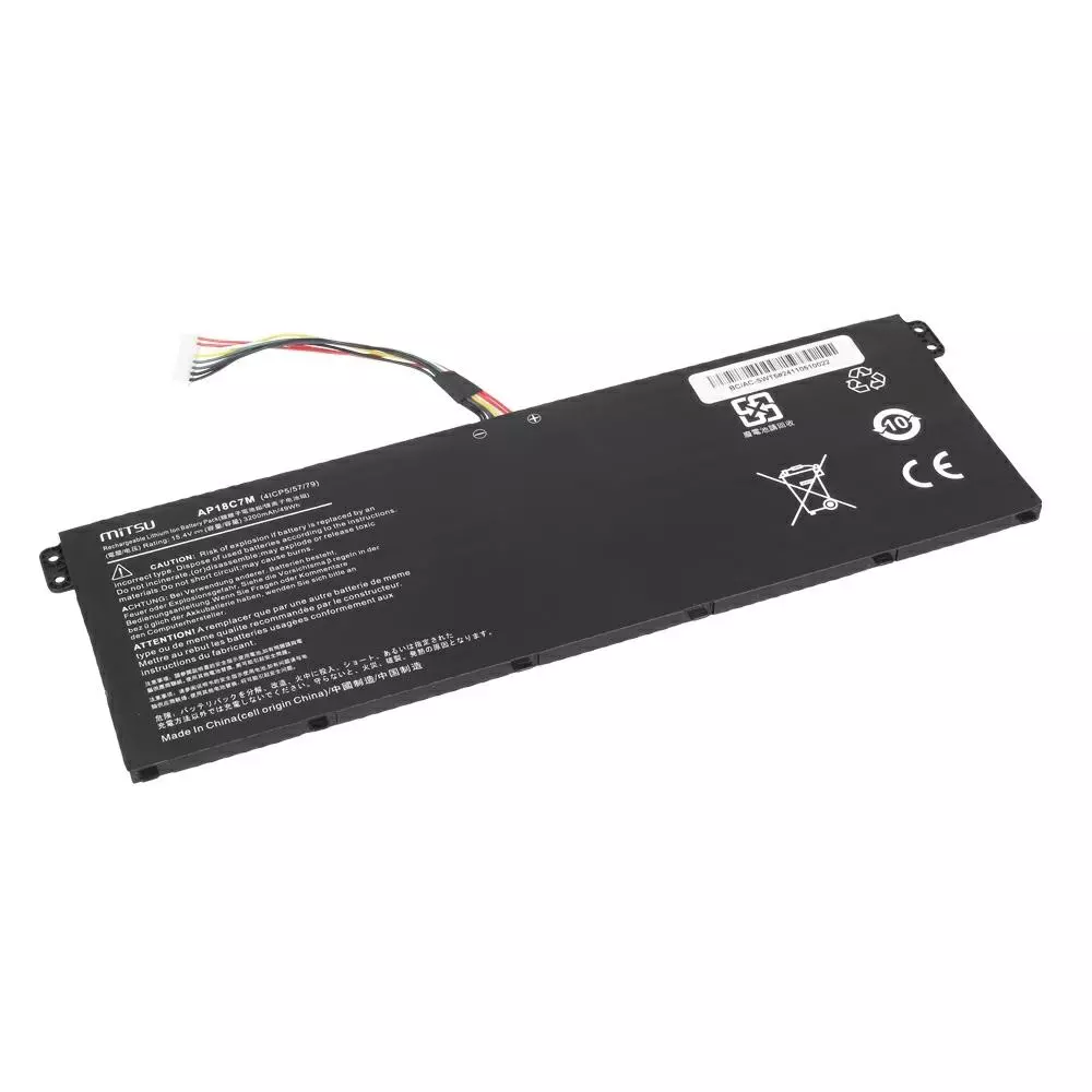 Bater&iacute;a compatible para port&aacute;til ACER AP18C7K 15.4V 3200 mAh Mitsu
