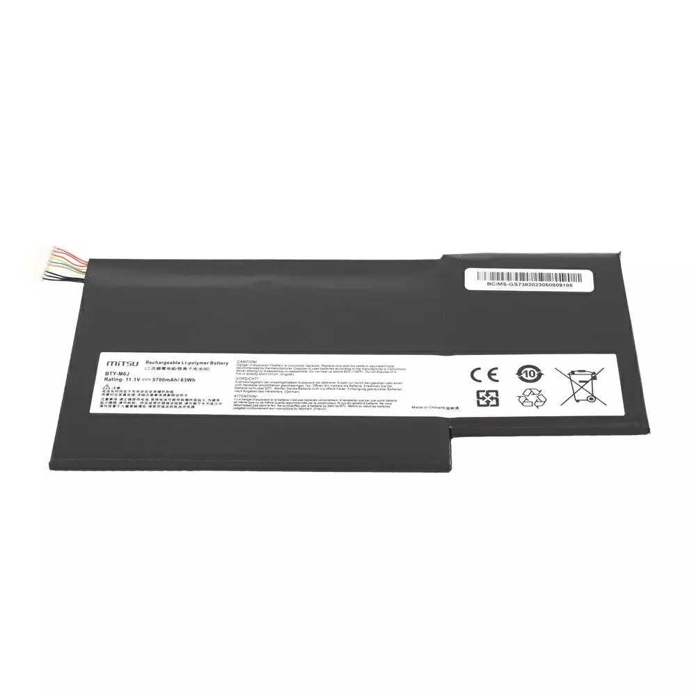 Bater&iacute;a compatible para port&aacute;til MSI BTY-M6J 11.1V 5700mAh Mitsu
