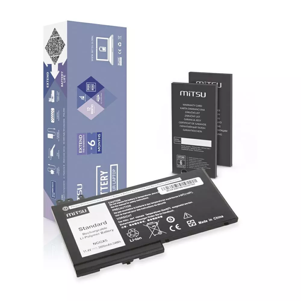 Bater&iacute;a compatible para port&aacute;til DELL E5270 11.4v 3000 mAh Mitsu