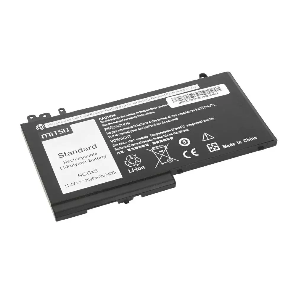 Bater&iacute;a compatible para port&aacute;til DELL E5270 11.4v 3000 mAh Mitsu