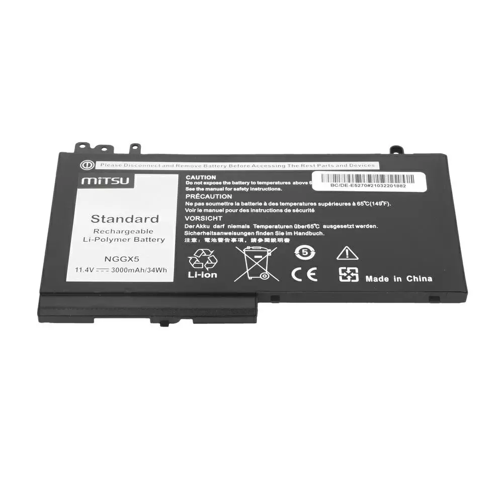 Bater&iacute;a compatible para port&aacute;til DELL E5270 11.4v 3000 mAh Mitsu