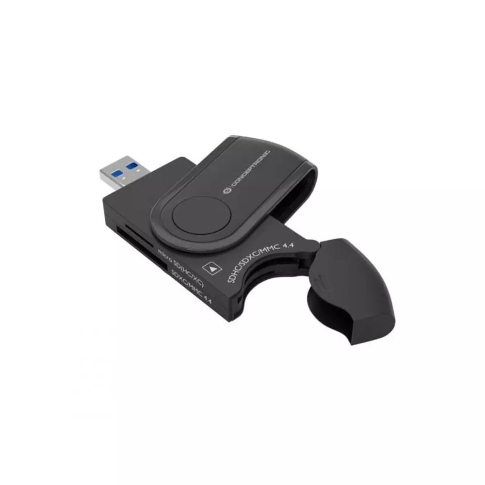 Lector Externo Multitarjeta 4 en 1 Conceptronic / USB 3.0 Bian / Negro / BIAN04B