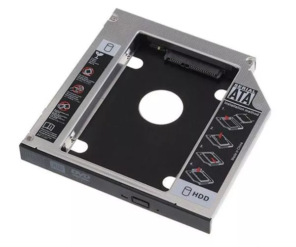 Adaptador aluminio HDD/SSD 7mm a portatil de 9.5mm  Nanocable / C-10.99.0101